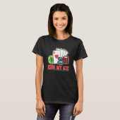 Kiss My Ace Poker Bluff Pot Poker Player T-Shirt (Vorne ganz)