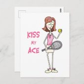 Kiss My Ace Postkarte (Vorne/Hinten)