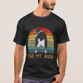 Kiss My Auss Funny Aussie Mama Aussie Owner Retro T-Shirt (Vorderseite)