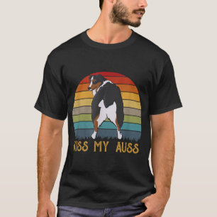 Kiss My Auss Funny Aussie Mama Aussie Owner Retro T-Shirt