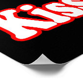 Kiss my bASSet Poster (Ecke)