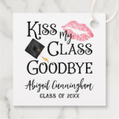 Kiss My Class Goodbye Funny Abschluss Geschenkanhänger (Rückseite)