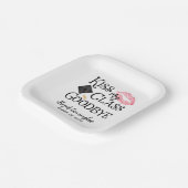 Kiss My Class Goodbye Funny Abschluss Pappteller (Gewinkelt)