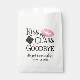 Kiss My Class Goodbye Funny Abschluss Personalisie Geschenktütchen