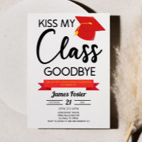 Kiss My Class Goodbye Red Black Abschluss