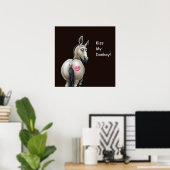 kiss my donkey poster (Heimbüro)