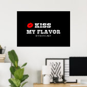 Kiss My Flavor Red Lips Vape Poster (Heimbüro)