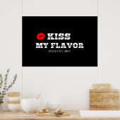Kiss My Flavor Red Lips Vape Poster (Küche)