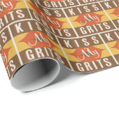 Kiss My Grits Geschenkpapier (Rolleneckpunkt)