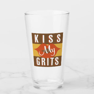 Kiss My Grits Glas