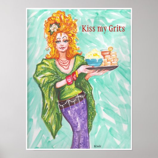 Kiss my Grits Poster (Vorne)
