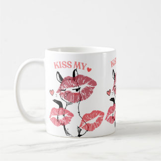 Kiss My Heart Llama Tee Kaffeetasse
