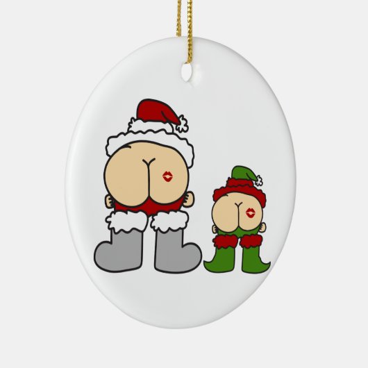 Kiss My Keramik Ornament (Rechts)