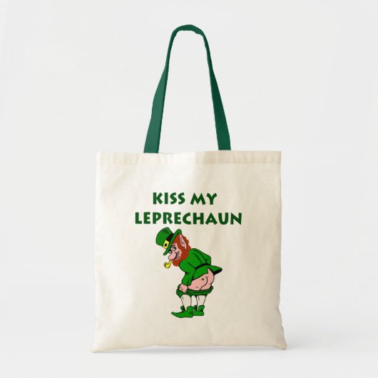 Kiss My Leprechaun Tote Bag Tragetasche (Vorne)