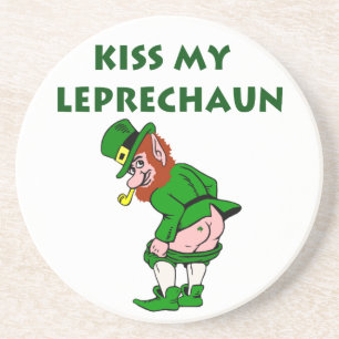 Kiss My Leprechaun Untersetzer