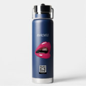 Kiss My Lips Darling - LGBTQ Trinkflasche (Hinten)