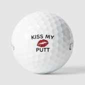 Kiss My Putt Golf Balls - Custom Callaway Golfball (Vorderseite)