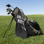 Kiss My Putt Golf Funny Jokes Sarcastic Golfer Golfhandtuch (Gras)