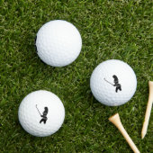 Kiss My Putt - Golfer-Silhouette Golfball (Insitu Gras)