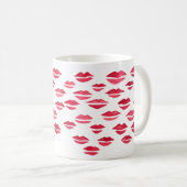 Kiss Painting Pattern Lips Tasse (VorderseiteRechts)