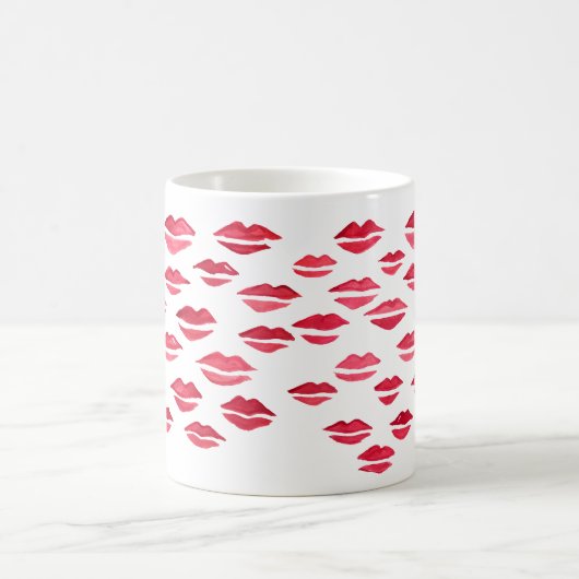 Kiss Painting Pattern Lips Tasse (Mittel)