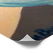 Kiss Poster, Button oben, Retro-Graue Lippen Kimba Poster (Ecke)