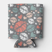 Kiss Print and Heath Pattern Dosenkühler (Vorderseite)