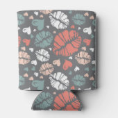Kiss Print and Heath Pattern Dosenkühler (Rückseite)