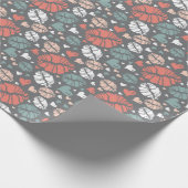 Kiss Print and Heath Pattern Geschenkpapier (Ecke)