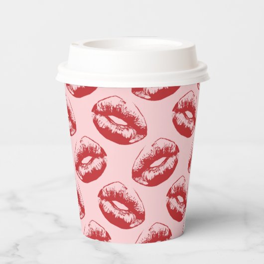 Kiss Print Pappbecher (Rückseite)