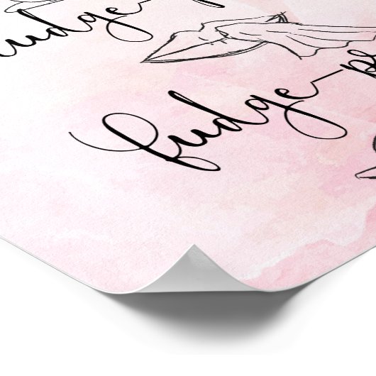 Kiss Proof Fudge Proof Poster (Ecke)