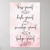 Kiss Proof Fudge Proof Poster (Vorne)