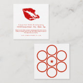 Kiss-Quadrat Treuekarte (Vorne/Hinten)