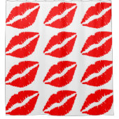 KISS RED LIPS Duschvorhang (Vorderseite)