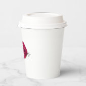 Kiss Red Lips Pappbecher (Links)