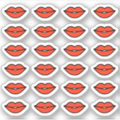 Kiss Red Lips Planner Aufkleber (Vorderseite)