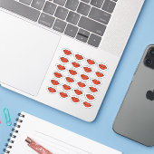 Kiss Red Lips Planner Aufkleber (Laptop mit iPhone)