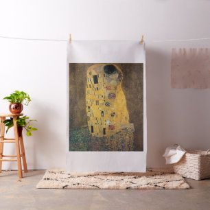 Kiss, Reproduktion, Bilder von Gustav Klimt, Kunst Stoff
