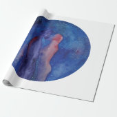 Kiss Romace Watercolor Art Matte Wrapping Paper Geschenkpapier (Ungerollt)