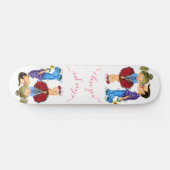 Kiss - Romantisches Paar - Liebe - Valentinstag Skateboard (Horizontal)
