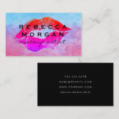 Kiss Stain | Aquarell Visitenkarte (Vorne/Hinten)