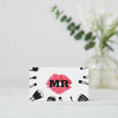 Kiss Stain | Bürsten Terminkarte (Stehend Vorderseite)