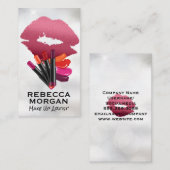 Kiss Stain | Lipstick - Farben Visitenkarte (Vorne/Hinten)