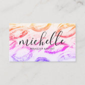 Kiss Stains Hintergrund | zusammenstellen Visitenkarte (Vorderseite)