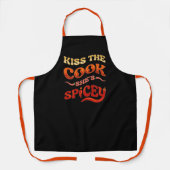 Kiss The Chef Schürze - Benutzerdefinierter Name L (Vorderseite)