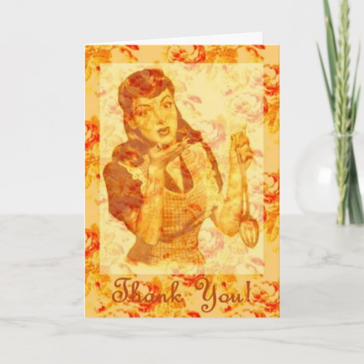 Kiss The Cook... Dankeskarte (Vorderseite)