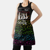 Kiss The Cook Food Koch Kitchen GRILLEN Baker Glit Schürze (InSitu)