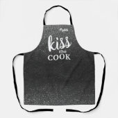 Kiss The Cook Food Koch Kitchen GRILLEN Baker Glit Schürze (Vorderseite)