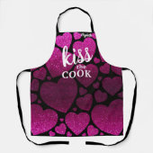 Kiss The Cook Food Koch Kitchen GRILLEN Baker Glit Schürze (Vorderseite)