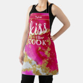Kiss The Cook Food Koch Kitchen GRILLEN Baker Marb Schürze (InSitu)